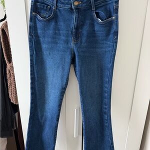 Zara Dark Blue Flare Jeans